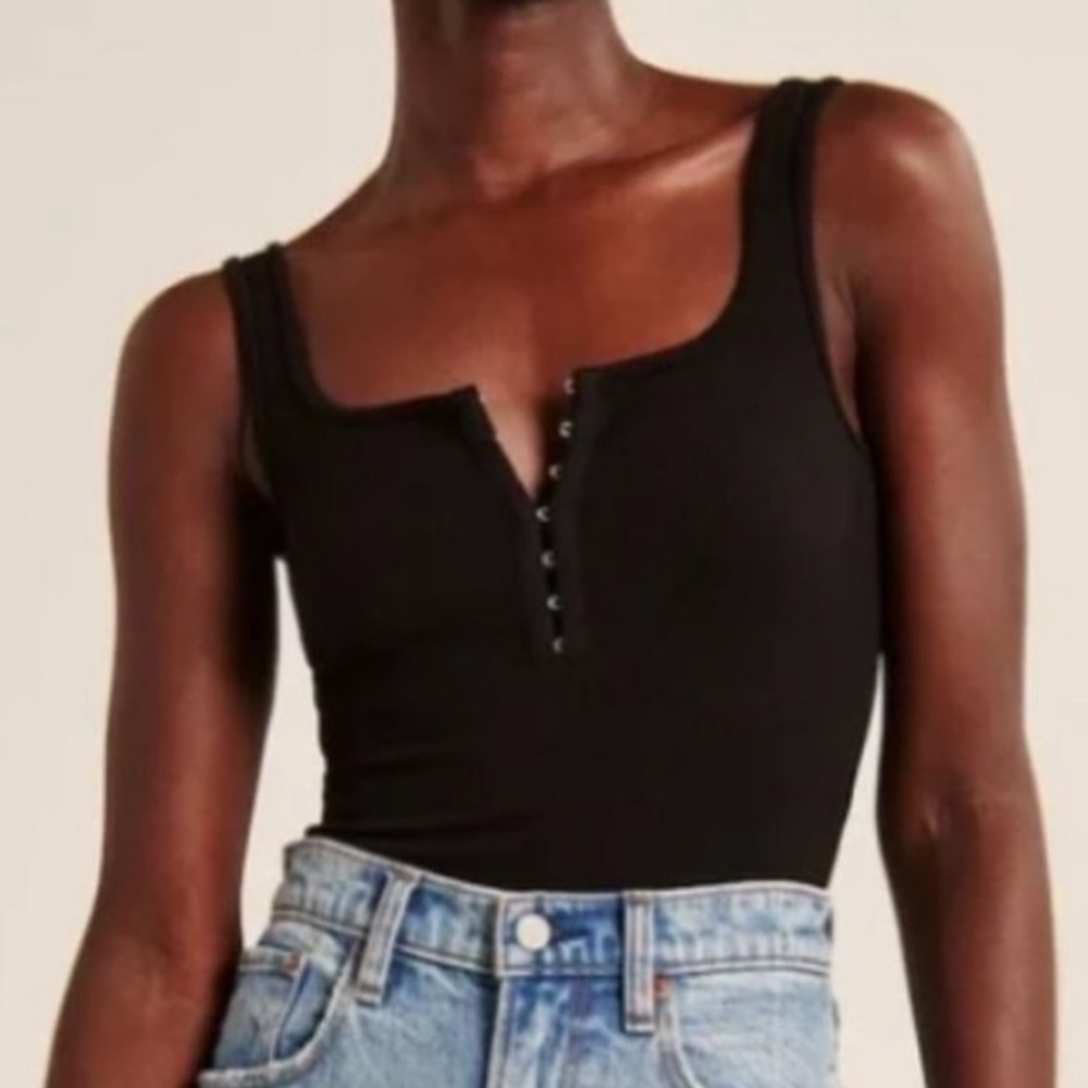 Abercrombie and fitch ribbed tank bodysuit XS
